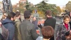 Фото Бидзины Иванишвили поместили в клетку