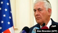 Rex Tillerson na pres-konferenciji u Dohi, Katar