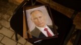 UKRAINE – A portrait of Russian President Vladimir Putin is seen at a preliminary detention centre which Ukrainians say was used by Russian service members to jail and torture people before they retreated, Kherson, November 15, 2022
