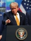 Госсекретарь США Марко Рубио и министр финансов Скотт Бессент слушают выступление президента США Дональда Трампа перед журналистами во второй день саммита лидеров стран НАТО в Анкаре. 8 июля 2026 года