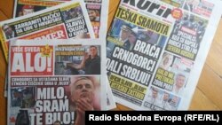 Na naslovnicama srpskih tabloida priče o "crnogorskoj izdaji"