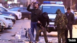 لاشهٔ یک پهپاد منهدم‌شدهٔ اوکراینی در اطراف مسکو