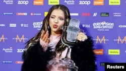 Еуровидение-2026 байқауының жеңімпазы болгар әншісі Дарина Йотова (DARA). Австрия, Вена, 17 мамыр, 2026 жыл. REUTERS/Lisa Leutner