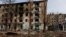 FILE PHOTO: View shows residential buildings heavily damaged by permanent Russian military strikes in the front line town of Avdiivka