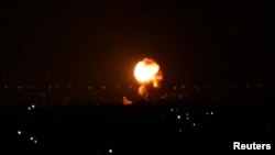 حمله هوایی به غزه در پاسخ به حمله راکتی به جنوب اسرائیل صورت گرفته است