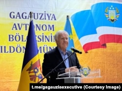 Dumitru Diacov la evenimentul din 23 decembrie, la Comrat, dedicat celor 31 de ani de la adoptarea Legii privind statutul juridic special al Găgăuziei