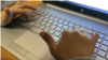 Child with a laptop
