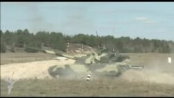 Ukrayna ordusu Belarus sərhəddində təlim keçir