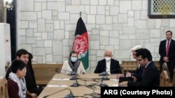دیدار رئیس جمهور افغانستان با قمرگل