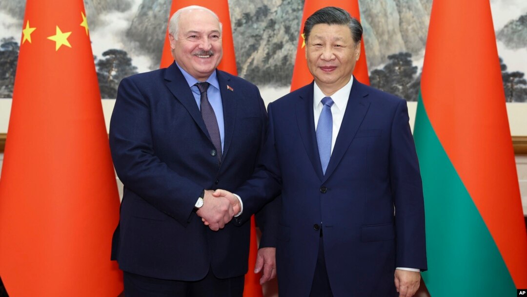 Președintele chinez Xi Jinping și cel al Belarus, Alexsandr Lukashenka, în 2023