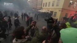Protestë e dhunshme në Pragë
