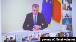 Premierul Ion Chicu în ședință de guvern online, 13 mai 2020