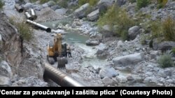 Izgradnja brane na rijeci Cijevna