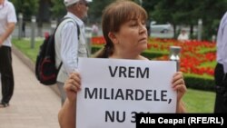 Protest împotriva „amnistiei capitalurilor” la Chișinău, august 2018