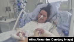 Lavinia Vlad la spitalul din Belgia, pe 10 august 2025.