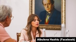 Albulena Haxhiu, ushtruese e detyrës së presidentit të Kosovës.