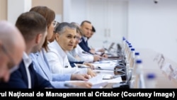 Serghei Diaconu (centru), șeful Centrului Național de Management al Crizelor, la ședința Comisiei Naționale de Management al Crizelor din 28 iulie 2026 la care s-a discutat inclusiv despre situația din domeniul energetic.