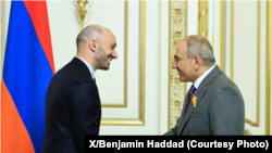 ნიკოლ ფაშინიანისა და ბენჯამინ ჰადადის შეხვედრა