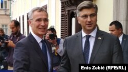 Jens Stoltenberg i Andrej Plenković u Zagrebu