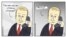 Украина. Политическая карикатура. Телефонный разговор Трампа и Путина. 