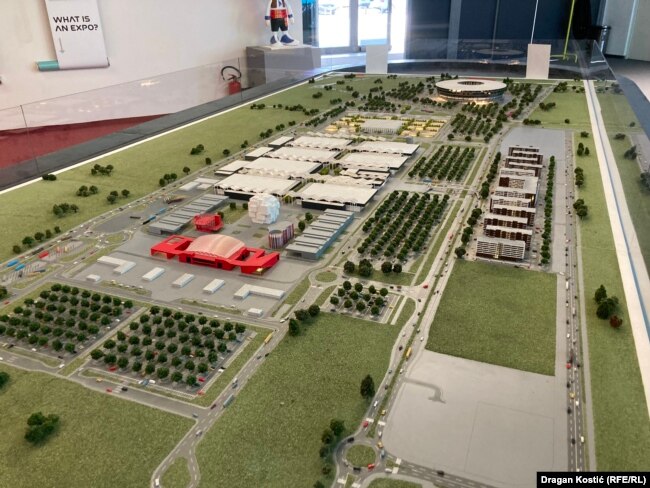 Model i hapësirës për ekspozitën ndërkombëtare EXPO 2027.