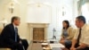 Интервью президента КР Алмазбека Атамбаева директору Кыргызской службы РСЕ/РС Венере Сагындык кызы и директору Бишкекского бюро РСЕ/РС, Бишкек, 23 мая 2012 года.