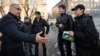 Armenia - Opposition presidential candidate Raffi Hovannisian talks to university students in Yerevan, 24Jan2013.