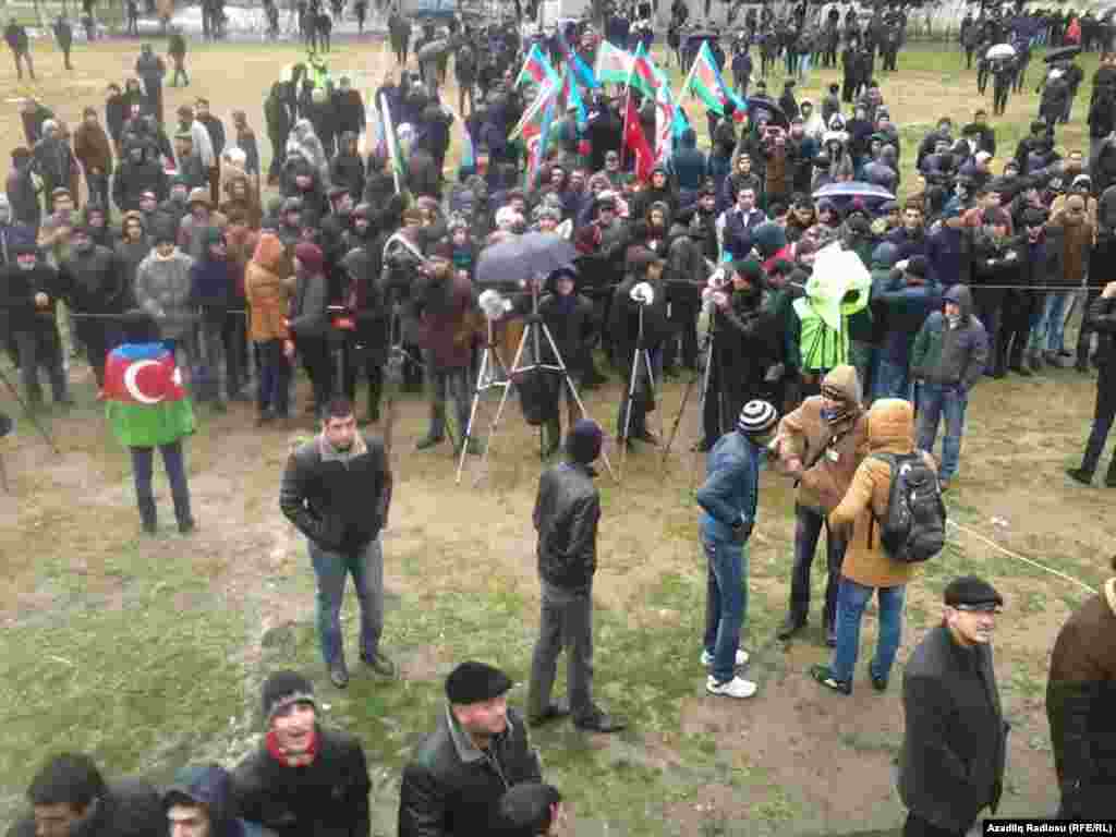 Azerbaijan. Baku. National Council's protest action in Baku