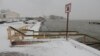 UKRAINE – In Kerch, the waves shattered the sea font built for the baptism ceremony, 17Jan2021