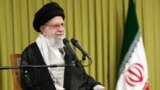 Iran's Supreme Leader Ayatollah Ali Khamenei speaks during a meeting with a group of teachers in Tehran
