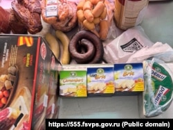 Санкционные продукты, запрещенные властями России в аннексированном Крыму как меры в ответ на международные санкции, апрель 2025 года