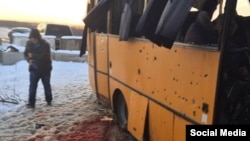 Фото с места трагедии вблизи Волновахи