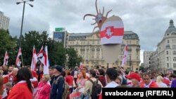 Архіўнае ілюстрацыйнае фота. Акцыя салідарнасьці беларусаў у Варшаве