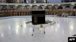 The 1,000-strong crowd being allowed to worship at the Kaaba this year is a tiny fraction of the normal hajj. Last year, some 2.5 million people attended the pilgrimage.