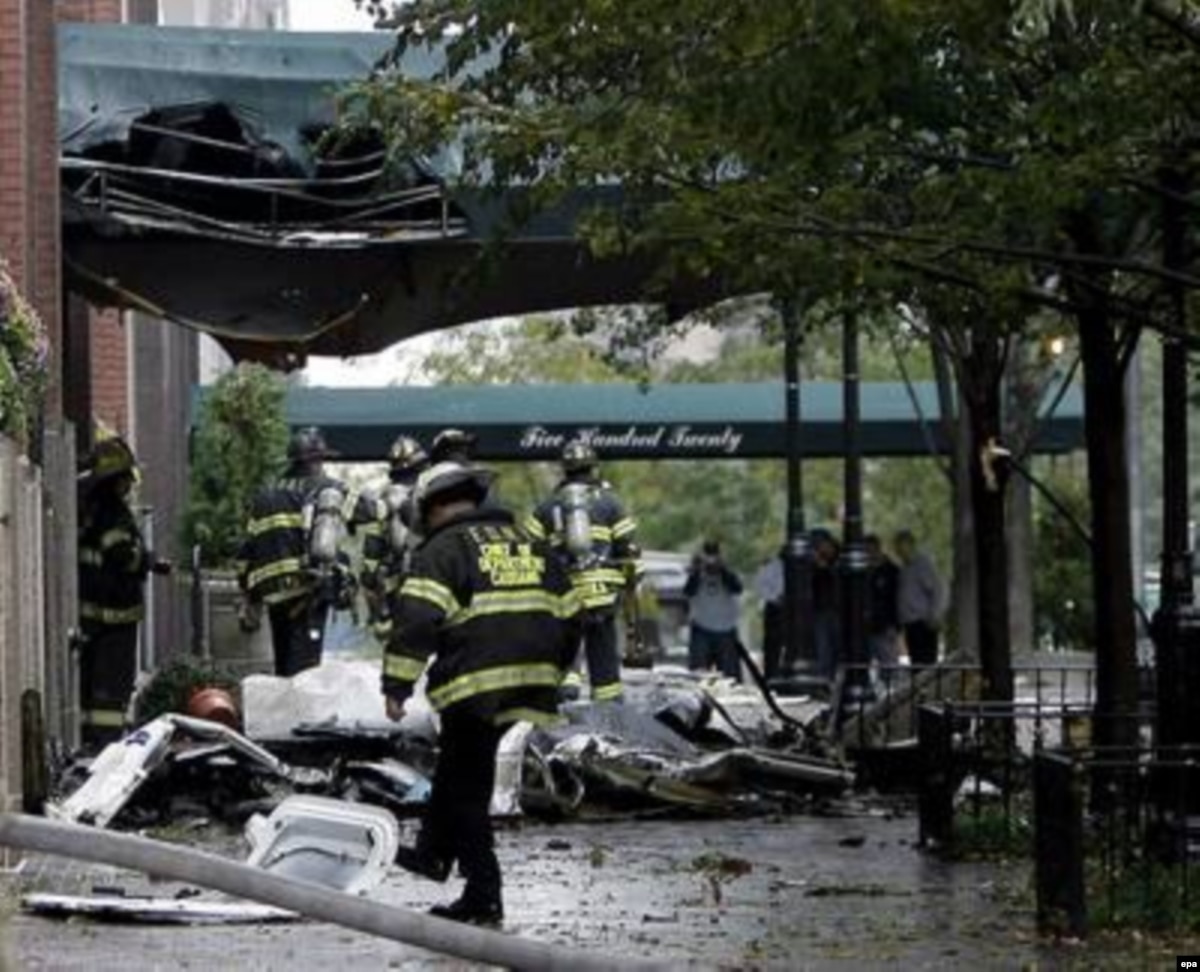 Small Plane Crashes Into Building In New York