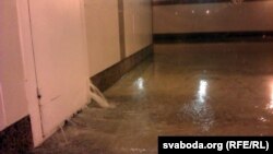 Заліло і падсобкі ў адным з падземных пераходаў