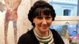 Lili Ochsenfeld la o seară culturală românească organizată de ea la Heidelberg