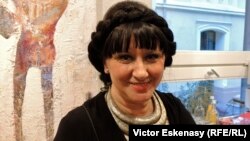 Lili Ochsenfeld la o seară culturală românească organizată de ea la Heidelberg