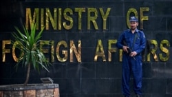 A security guard outside Pakistan's Foreign Ministry in Islamabad. (file photo)