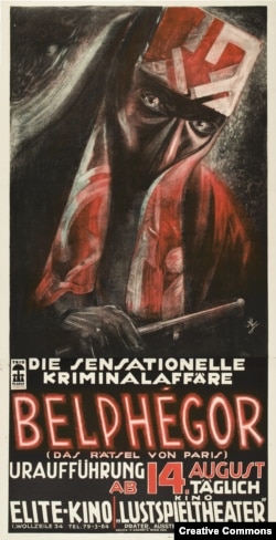 Немецкий постер сериала "Бельфегор" (1927)