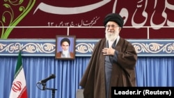 Аятола Алі Хаменеї під час виступу в Тегерані, Іран, 8 березня 2018 року
