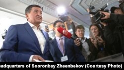 Кандидат в президенты Кыргызстана Сооронбай Жээнбеков.