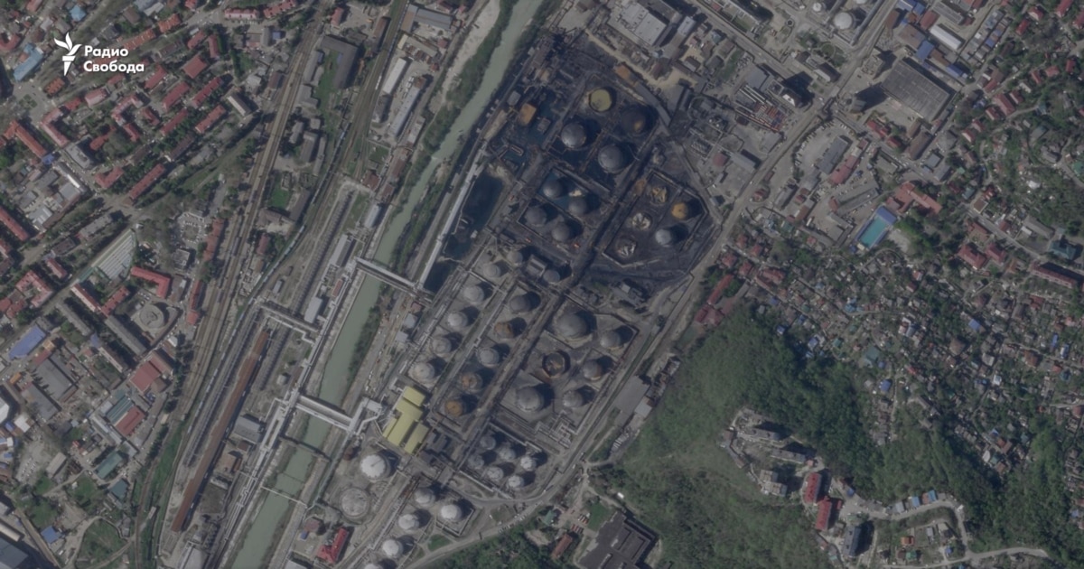 Russian Black Sea Oil Facility On Fire Again After Ukrainian Strike