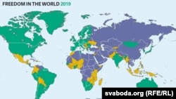 Всемирный рейтинг свободы слова организации Freedom House