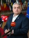 Прем'єр-міністр Угорщини Віктор Орбан на пресконференції під час саміту ЄС. Брюссель, 19 березня 2026 року