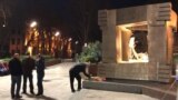 Victims Of Soviet Massacre Honored In Vigil Outside Georgian Parliament