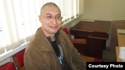 Юрист Евгений Танков после ареста. Караганда, 7 апреля 2014 года. 