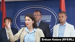 Jelena Trivić na predstavljanju antikruptivnog kluba u Banjaluci