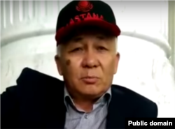 Кадр из видео предсмертного обращения Омирбека Жампозова.