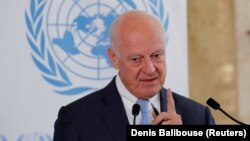 UN envoy to Syria Staffan de Mistura (file photo)